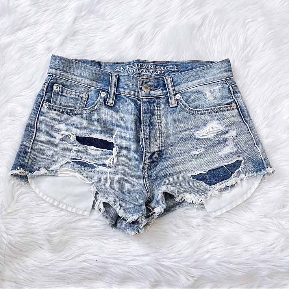American Eagle Denim Shorts - Size 00 (size 23/24)